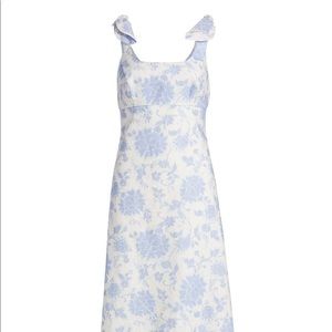 Zimmermann Postcard Tie Shoulder Midi-Dress